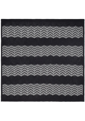 ERES Vinyl wave-intarsia scarf - Black