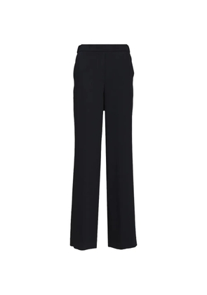 Al Duca D’Aosta 1902 chambray elasticated-waist trousers - Black