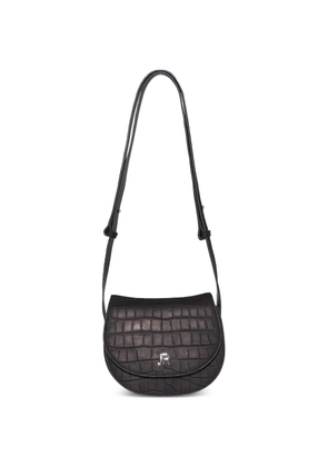 John Richmond croc-effect shoulder bag - Black