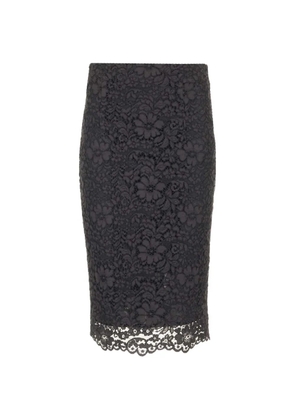 Al Duca D’Aosta 1902 lace midi skirt - Black