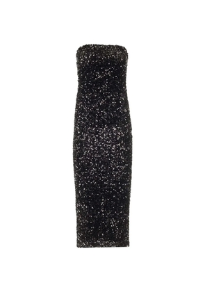 Al Duca D’Aosta 1902 sequin-embellished bustier dress - Black