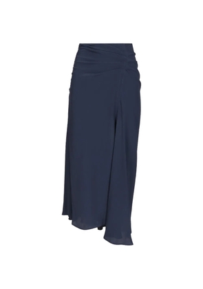 Al Duca D’Aosta 1902 silk midi skirt - Blue