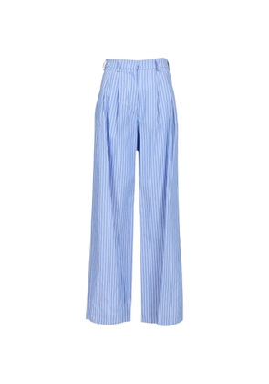 Al Duca D’Aosta 1902 striped pleated trousers - Blue