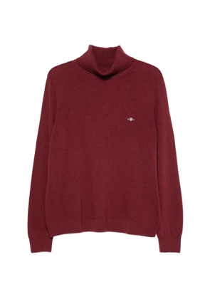 Gant roll-neck logo-embroidered sweater
