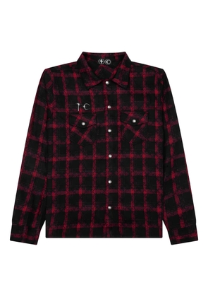 THUG CLUB all-over-pattern shirt - Black