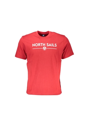 North Sails Rosso Cotton Men T-Shirt - M