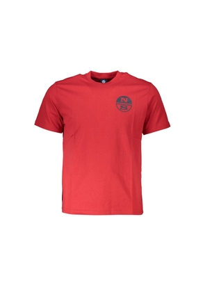 North Sails Rosso Cotton Men T-Shirt - M