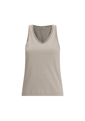 Brunello Cucinelli Beige Cotton Top - XL