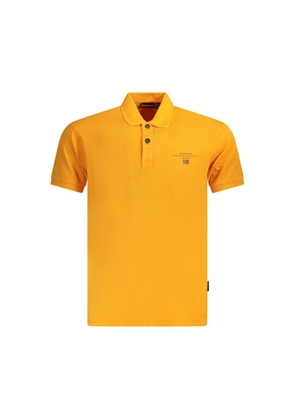 Napapijri Arancione Cotton Men's Polo - S