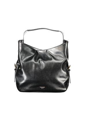 Twinset Black Polyurethane Women Hobo Bag