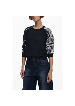 Desigual Black Polyester Women Sweater - XS