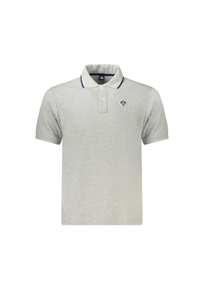 North Sails Grigio Cotton Men Polo - S