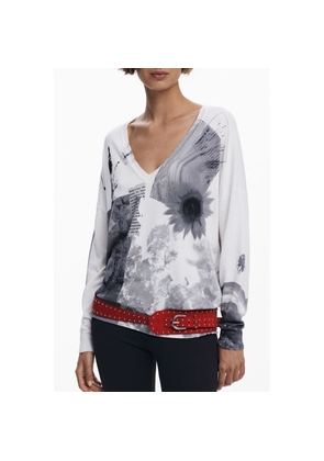 Desigual White Viscosa Women's Jersey - XS