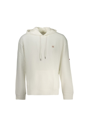 Calvin Klein White Cotton Men Sweatshirt - XXL