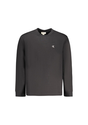 Calvin Klein Black Cotton Men T-Shirt - XL