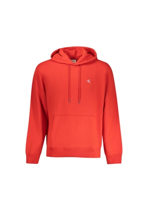 Calvin Klein Red Cotton Men Sweatshirt - XL