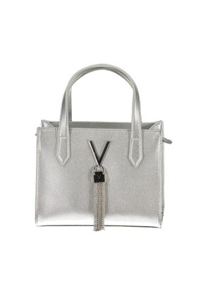 Mario Valentino Silver Polyurethane Women's Handbag