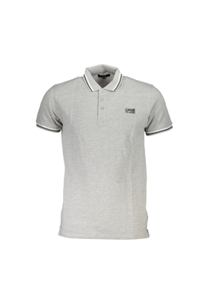 Cavalli Class Grigio Cotton Men Polo - L