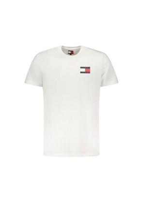 Tommy Hilfiger White Cotton Men's T-Shirt - S