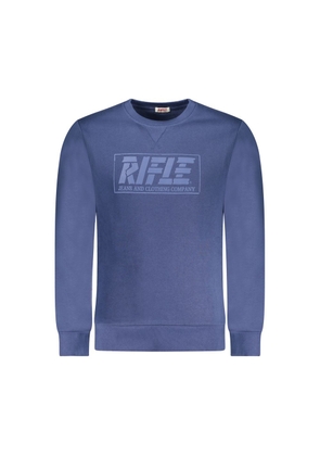 Rifle Blue Cotton Men Sweatshirt - 3XL