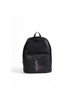 Tommy Hilfiger Black Polyester Backpack