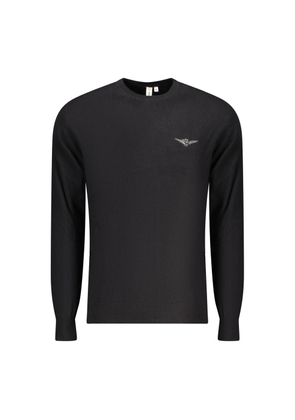 Accademia Militare Black Cotton Men's Sweater - S
