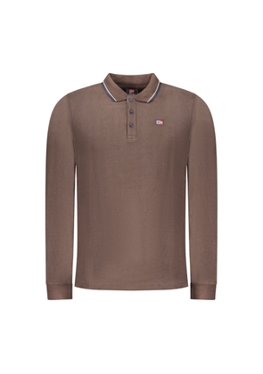 Norway 1963 Marrone Cotton Men Polo-Shirt - S