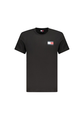 Tommy Hilfiger Nero Cotton Men T-Shirt - S