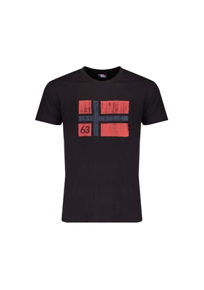 Norway 1963 Black Cotton Men's T-Shirt - L