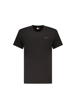 Tommy Hilfiger Black Cotton Men's T-Shirt - XL