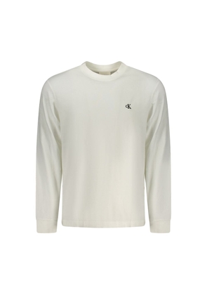 Calvin Klein White Cotton Men T-Shirt - XL