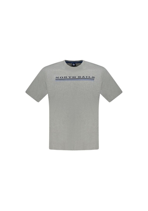 North Sails Grigio Cotton Men T-Shirt - M