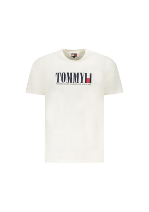 Tommy Hilfiger White Cotton T-Shirt - XL
