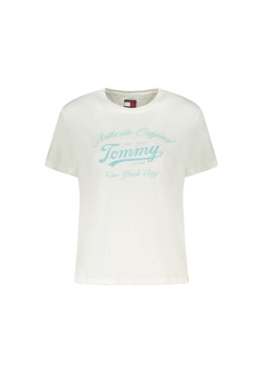 Tommy Hilfiger Bianco Cotton Women T-Shirt - XL