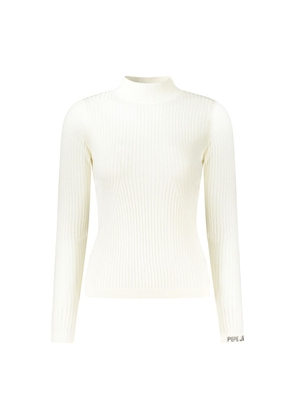 Pepe Jeans White Cotton Women Sweater - L