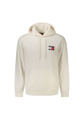 Tommy Hilfiger White Cotton Men's Hooded Sweatshirt - L