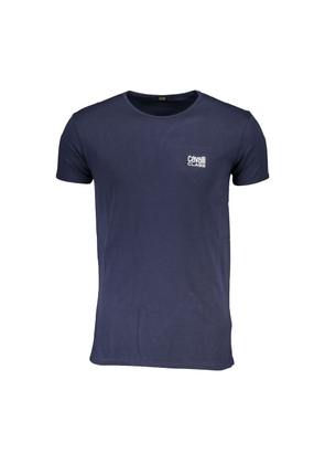 Cavalli Class Blue Cotton Men's T-Shirt - L
