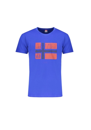 Norway 1963 Blu Cotton Men T-Shirt - L