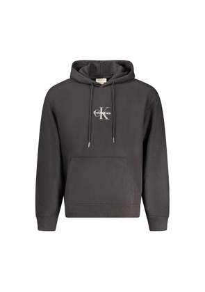 Calvin Klein Nero Cotton Mens Hoodie - XL