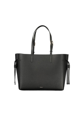 Furla Black Leather Women Handbag