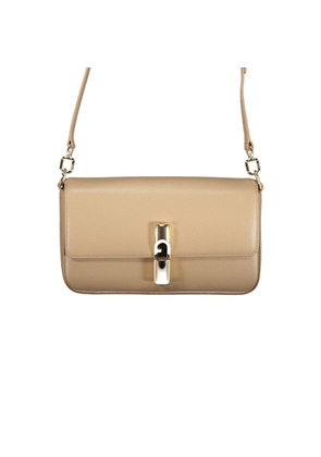Furla Beige Leather Women Bag