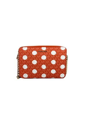 Michael Kors East West Leather Zip Chain Crossbody Bag