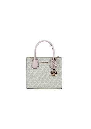 Michael Kors MICHAEL KORS Mercer 35S1GM9M2B Medium Logo And Leather Accordion Crossbody Bag In Powder Blush Multi