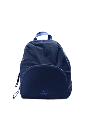 Kate Spade Arya Medium Nylon Nightcap Blue Packable Backpack BookBag Bag