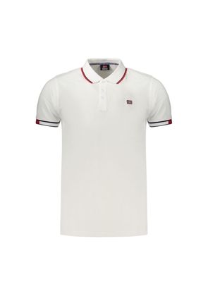 Norway 1963 White Cotton Men's Polo Shirt - S