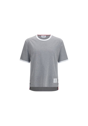 Thom Browne Gray Cotton T-Shirt - 2