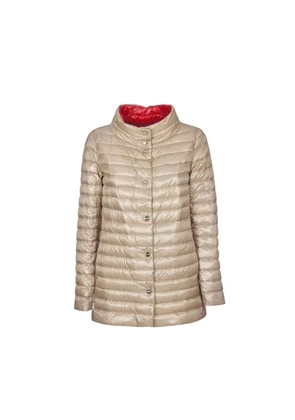 Herno Beige Polyamide Coat - 50