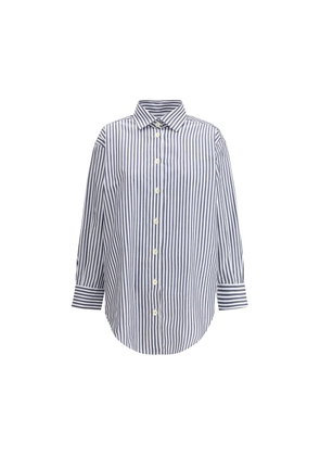 Deperlu Blue Cotton Shirt - L
