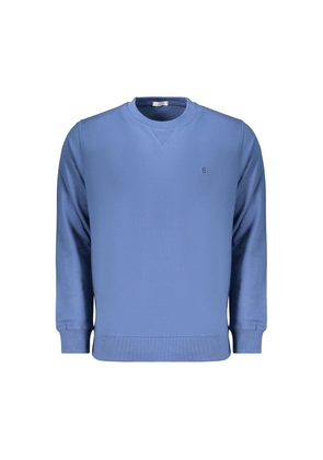 Coveri Moving Blue Cotton Men's Sweatshirt - M