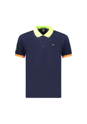 Norway 1963 Blue Cotton Men's Polo Shirt - S